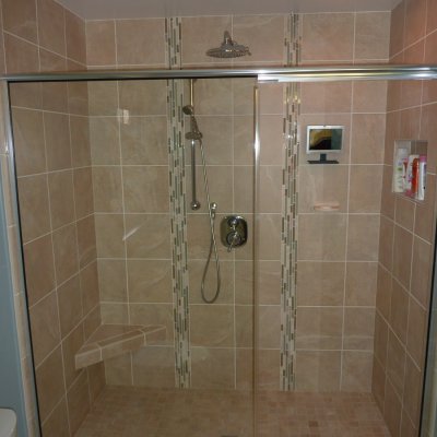Custom shower remodel 32